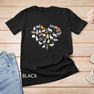 Camiseta unisex Love Bunnies Funny Rabbit Heart - Imagen 1 de 15