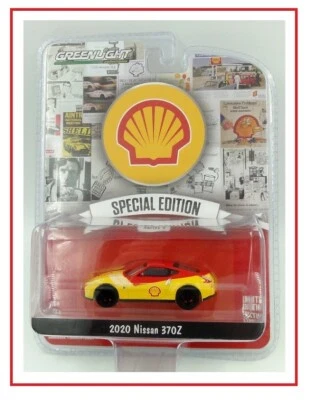 2020 NISSAN 370Z SHELL RED & YELLOW #41155-F GREENLIGHT DIECAST SCALE 1/64 - image 1 of 4