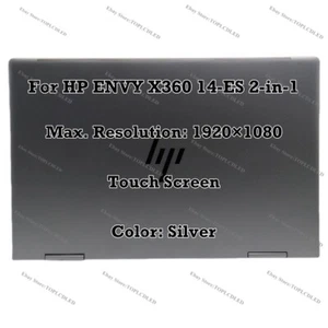 14.0" Silver For HP ENVY X360 14-ES 2-in-1 FHD LCD Display Complete Touch Screen - Picture 1 of 8