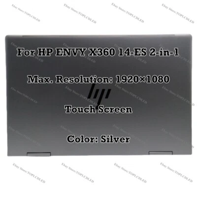 14.0" Silver For HP ENVY X360 14-ES 2-in-1 FHD LCD Display Complete Touch Screen - Image 1 of 4