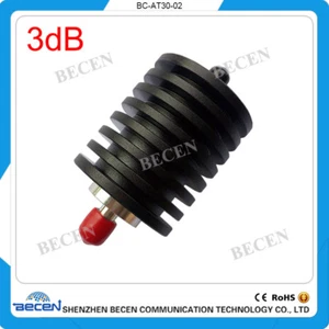 rf Attenuator 30W SMA Attenuator 3dB SMA male to female DC-3.0GHZ 50ohm - Picture 1 of 9
