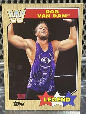 Tarjeta de lucha libre 2017 WWE Topps Heritage Rob Van Dam #89 Legends WWF ECW AEW RVD Foto 1 de 4