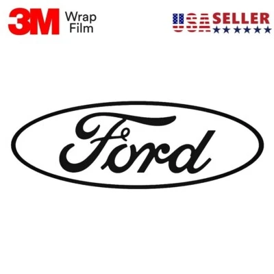 Ford Decal Script Oval Logo 3M Vinyl Sticker Decal Wrap Car Truck Window - Image 1 of 3