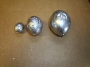 "EGG" sinkers  1oz to 12oz  5- lb bag "FREE shipping" - Picture 1 of 1