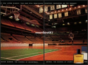 ADIDAS FRANGRANCE magazine AD #55 RARE 1988  2 PGS - Picture 1 of 2