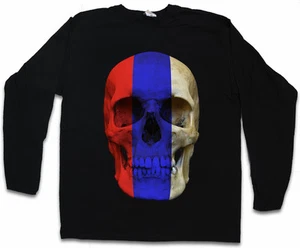 RUSSIA RUSSIAN SKULL FLAG LONG SLEEVE T-SHIRT Soviet Union UDSSR - Bild 1 von 1