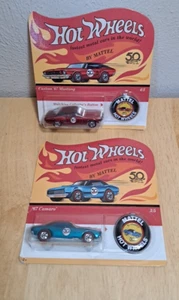 2 Hot Wheels 50TH Anniversary '67 Camaro W/Matching Collector's Button. 1/64 - Picture 1 of 15