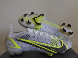 Nike Mercurial Vapor 14 Elite Fg White-Black-Silver-Volt Sz 7.5 [CQ7635-107] - Picture 1 of 6