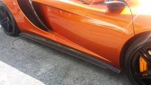 McLaren MP4 12C Custom 4pc Side Skirts FRP Composite Satin Blk 2011-14 Made USA - Bild 1 von 6