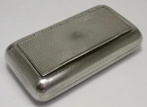 Georgian Sterling Silver Table Snuff Box (3 1/8”) – Hallmarked 1804  (82g) - Picture 1 of 12