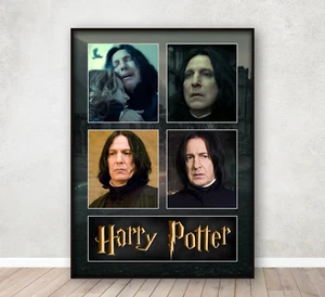 Póster de collage de serpiente de Harry Potter Severus arte de pared estampado decoración del hogar enmarcado A4 - Imagen 1 de 4