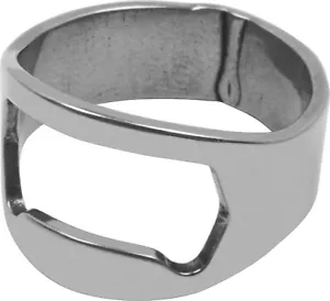 Bottle Opener - Ring Shaped Silver Colored Novelty Gift Stocking Stuffer #35024 - Picture 1 of 1