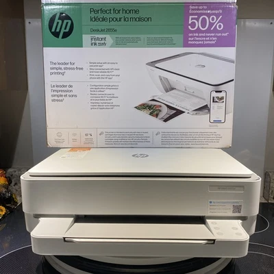 New HP ENVY 6055e Wireless Color Inkjet Printer, All-In-One, Print, Scan, Copy - Image 1 of 4