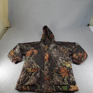 Remington Jacket Mens XL Brown Camo Mossy Oak Break Up Hooded Outdoor Hunting - Picture 1 of 20