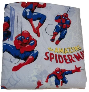 Pottery Barn Kids Spider-Man Talla Queen Plano Azul Increíble Marvel 100% Algodón - Imagen 1 de 6