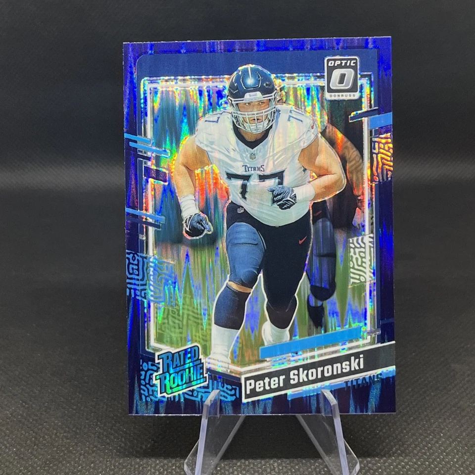 2023 Donruss Optic #296 Peter Skoronski Purple Shock Titans Rc Rookie - Image 1 of 1