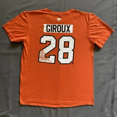 Camiseta Fanatics Claude Giroux Philadelphia Flyers Para Hombre Grande Naranja NHL #28 Foto 1 de 4