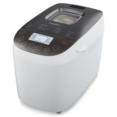 MEDION Brotbackautomat 950W bis 1.600g Fassungsvermögen Sensortouch LCD-Display