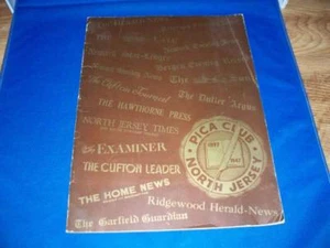 Vintage 1947 Pica Club N NJ Newspaper Men's Photo Book - Picture 1 of 1