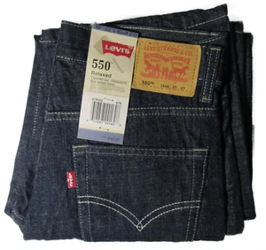 NWT BOY'S JUNIOR LEVI 550 JEANS. BLUE. SIZE 14 REG. W27XL27. RELAXED FIT. - Picture 1 of 1