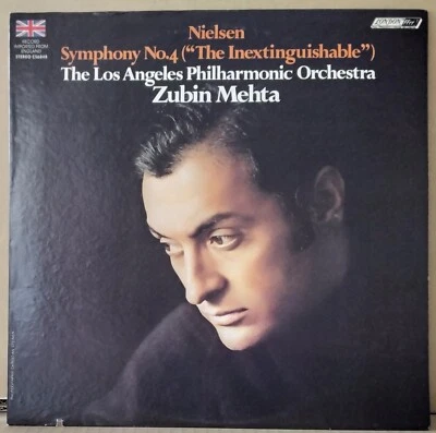 LONDON CS-6848 US ED 1 NIELSEN - SYMPHONY NO.4 MEHTA LOS ANGELES PHILH. 1974 LP  - Image 1 of 3