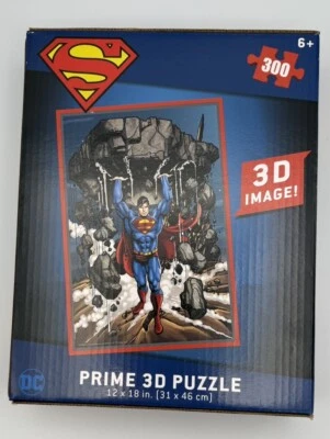 Superman Prime 3D Puzzle 300 pieces - sealed New In Box - Image 1 of 2