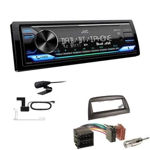 JVC Digital 1-DIN Autoradio DAB+ Bluetooth für Fiat Doblo mattschwarz - Bild 1 von 6