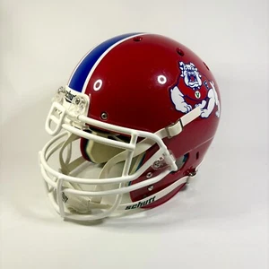 Casco de fútbol americano FRESNO STATE BULLDOGS NCAA Schutt tamaño completo réplica día de juego - Imagen 1 de 7