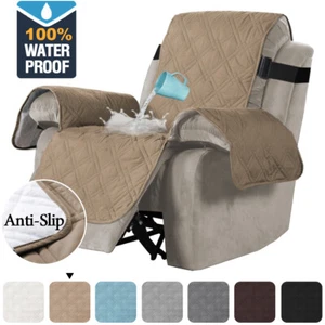 Recliner Chair Cover Slipcover Reversible Protector Anti-Slip Sofa Slipcover - Picture 1 of 62