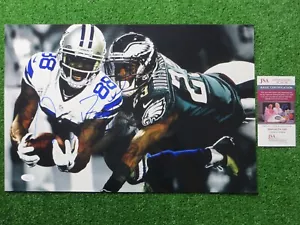 DEZ BRYANT DALLAS COWBOYS SIGNED 12x18 PHOTO "Tough Catch" JSA COA - Picture 1 of 4
