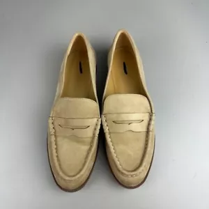 J. Crew Factory Penny Loafers in Microsuede Tan - Picture 1 of 5