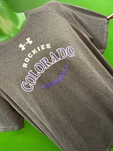 MLB Colorado Rockies Under Armour Heat Gear T-Shirt Men's Large - Picture 1 of 5