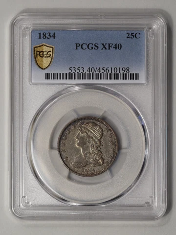 1834 25C Capped Bust Quarter PCGS XF40 Cover