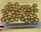 Vintage Small 1/2”  Brass Rings Jewelry Making Crafts