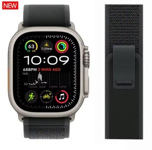Trail Loop Band for iWatch Ultra - Black/Dark Gray M/L (49mm) - Zdjęcie 1 z 3