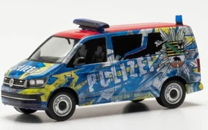 HERPA - VOLKSWAGEN T6 bus Police info mobile - 1/87 - HER096348 - Imagen 1 de 1