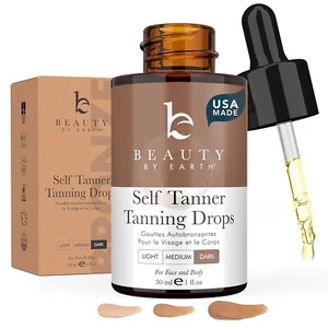 Self Tanning Drops - Face Tanner Drops Ultra Dark - Bronzer Drops - Self Tanner - Picture 1 of 8