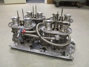 CB Performance SB Chevy (4) Dellorto DRLA 40 Intake System Italian Cobra Hot Rod - Picture 1 of 24