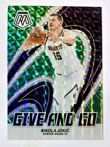 2023-24 Panini Mosaic Nikola Jokic Give And Go Green Mosaic Silver Prizm #6 - Picture 1 of 2