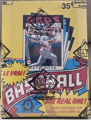 Paquete de cera de béisbol O-Pee-Chee 1986 sin abrir caja autenticada por la BBCE - ¡Cinta intacta! Foto 1 de 4