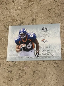 #’d /500 - 2002 SP Legendary Cuts Destined for Glory Clinton Portis #127 RC PWE - Picture 1 of 3