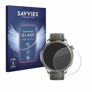 Savvies Schutzglas für Huami Amazfit Balance Echt Glas Panzer Display 9H - Zdjęcie 1 z 7