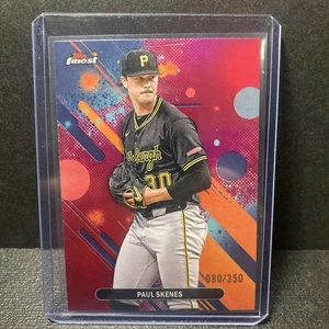 PAUL SKENES 2025 TOPPS FINEST COMMON MAGENTA REFRACTOR /350 PIRATES - Picture 1 of 2