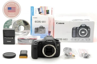 S/C4,630 [TOP MINT in BOX] Canon EOS 60D Digital SLR Camera Black Body JAPAN - Image 1 of 4