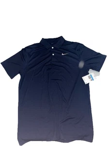 Nike Men’s Dri-FIT Golf Polo Obsidian Blue Medium BRAND NEW - Picture 1 of 4