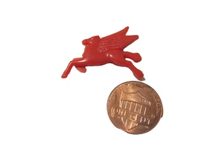 Pegasus, red winged horse, symbol of Mobil Oil, 1950 half inch plastic figure - Picture 1 of 2