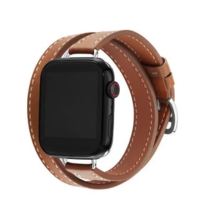 Pour Apple Watch Series 6 5 SE iWatch bracelet de tournée bracelet en cuir - Photo 1 sur 22
