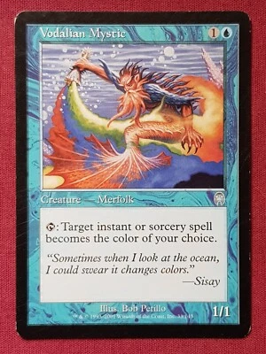 Magic The Gathering APOCALYPSE VODALIAN MYSTIC blue card MTG - Image 1 of 2