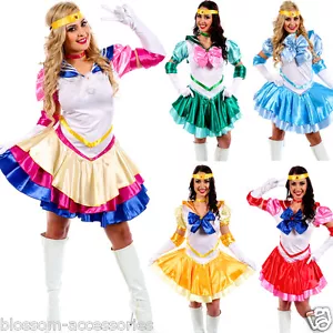 K23 Sailor Moon Mars Mercury Jupiter Venus Costume Cosplay Dress Up Sailormoon - Picture 1 of 16