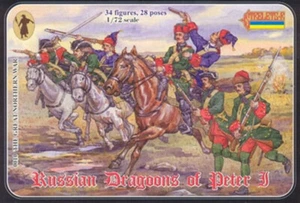 Kit modelo figura plástico 1/72 Dragones rusos de Pedro I Strelets-R 010 - Imagen 1 de 10